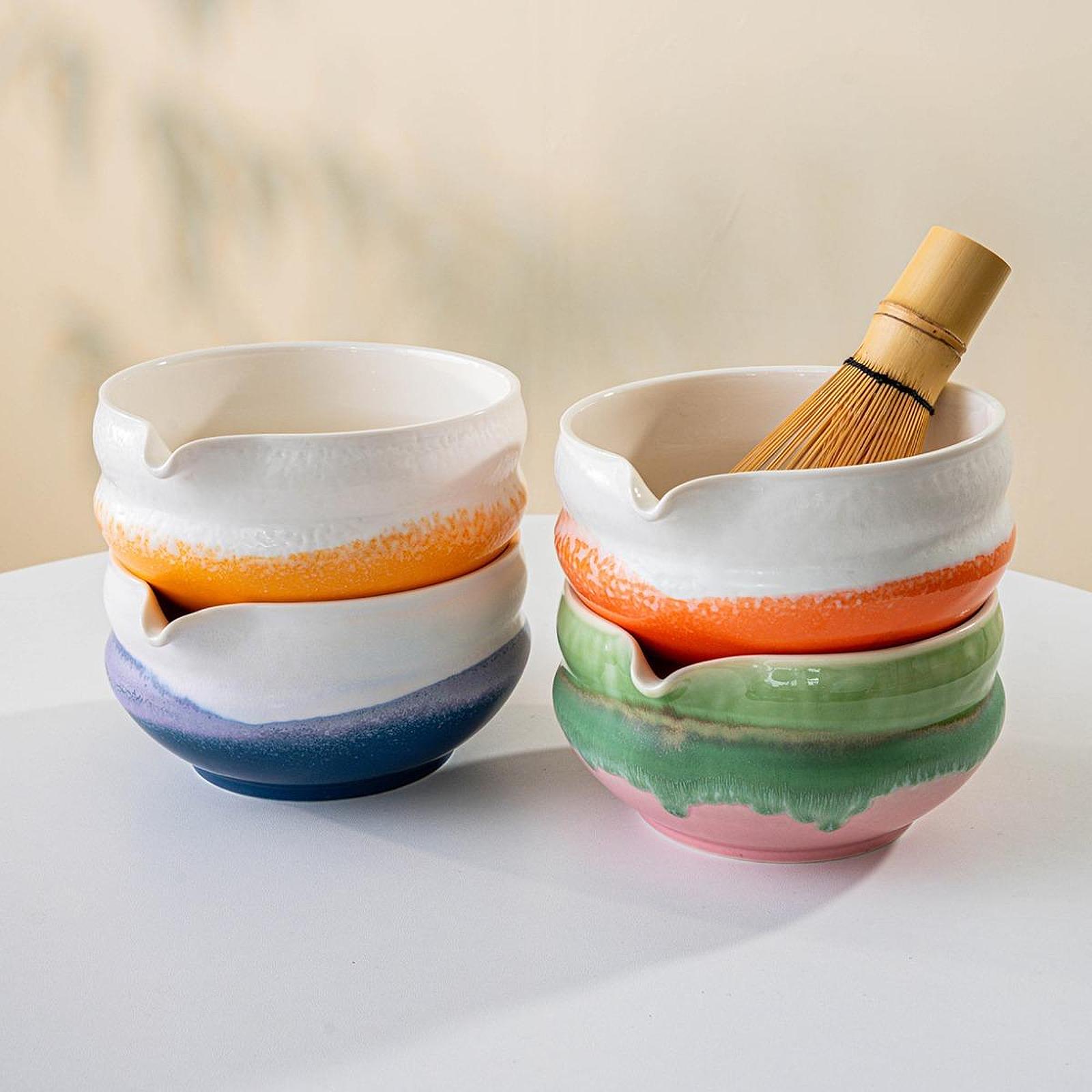 Matcha Bowl Chawan - Bol Matcha en céramique avec bec,