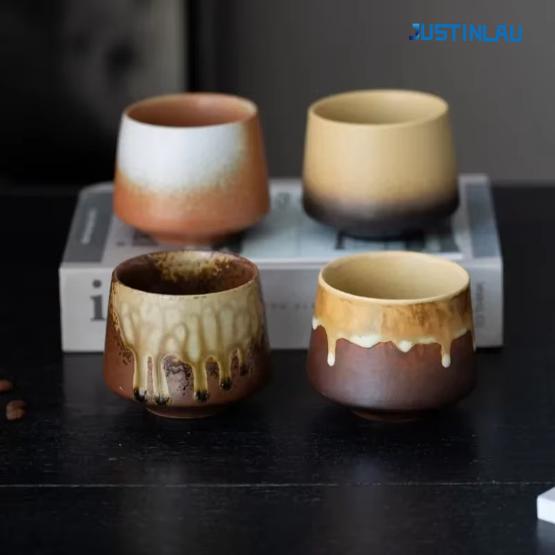 Japanese Healthy Lifestyle - JUSTINLAU Nouvelle Tasse Vintage en Céramique,