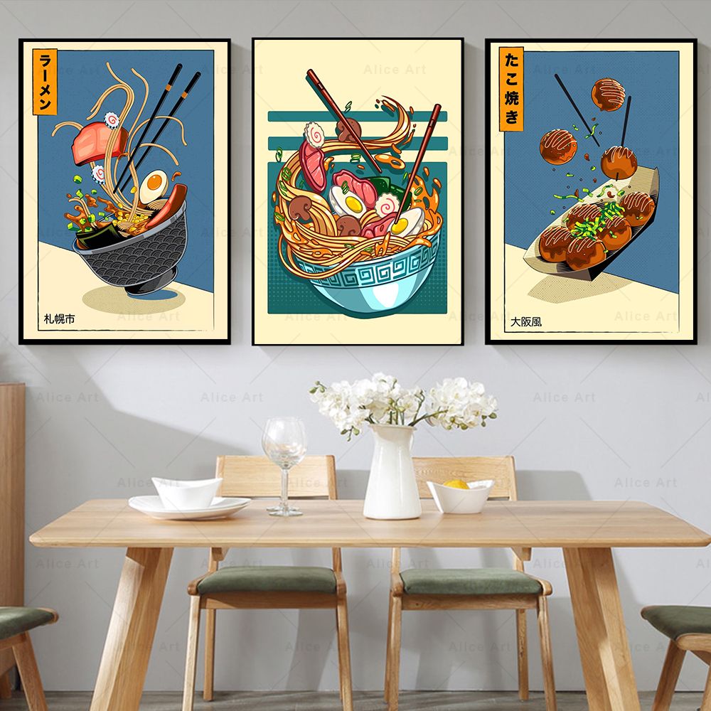Japanese Food Lifestyle - Affiche de cuisine de Style japonais,