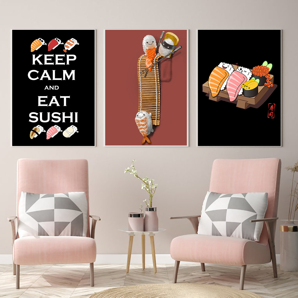 Japanese Food Lifestyle - Style japonais Ramen Sushi dessins animés