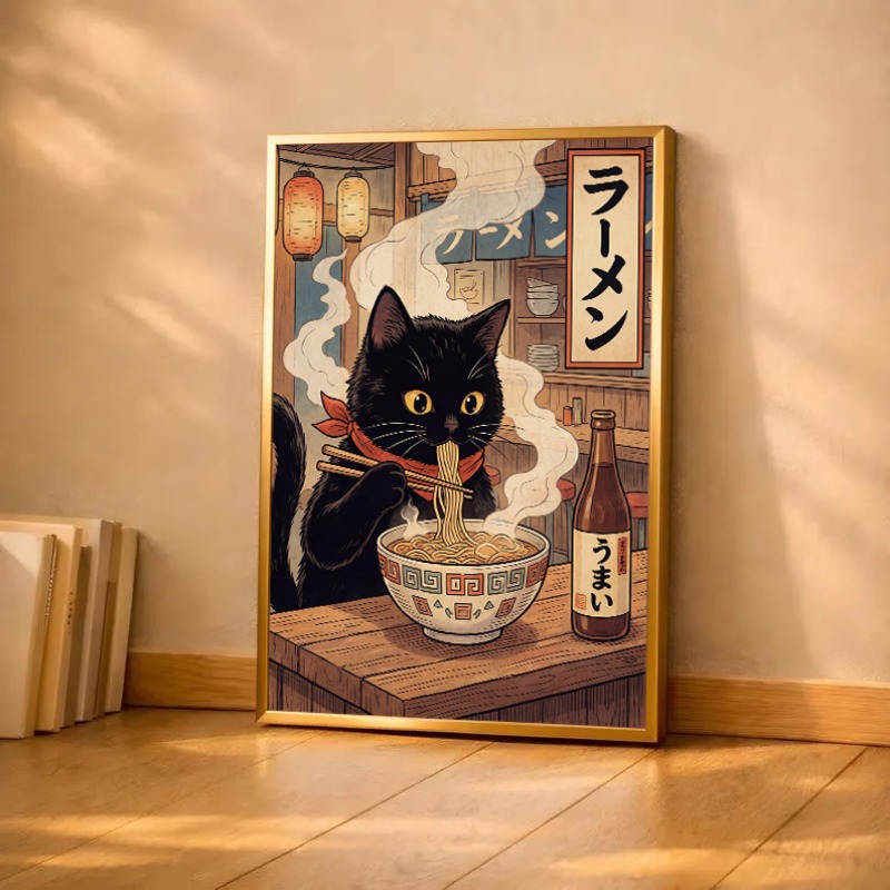Affiche sur toile vintage japo - Japanese Food Lifestyle avis et prix